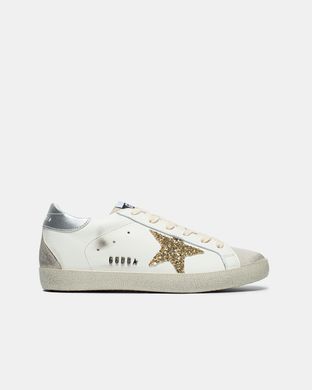 Кросівки Golden Goose Super-Star Sneakers With Golden Glitter, 37