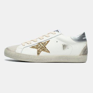 Кросівки Golden Goose Super-Star Sneakers With Golden Glitter, 37