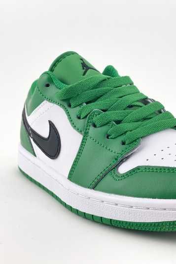 Кроссовки Air Jordan 1 Low Green White Black Купить (Доставка 1-3 Дня)