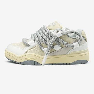Cat&Sofa Beige White Rope Laces, 37