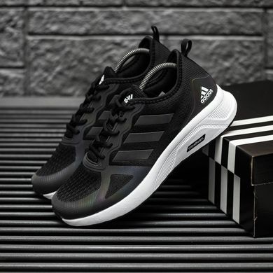 Кроссовки Adidas Cloudfoam Black White Reflective