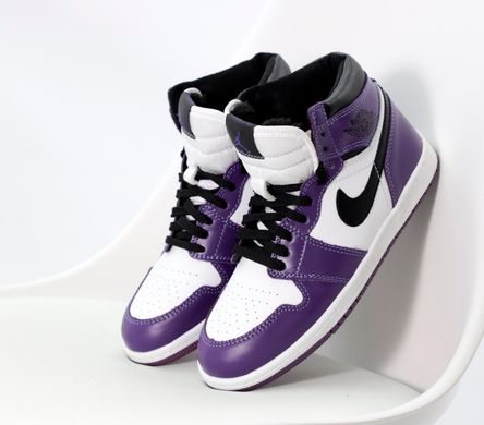 Кросівки Jordan 1 White Violet Fur, 37