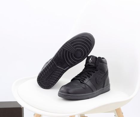 Кросівки Jordan 1 Full Black Хутро, 42