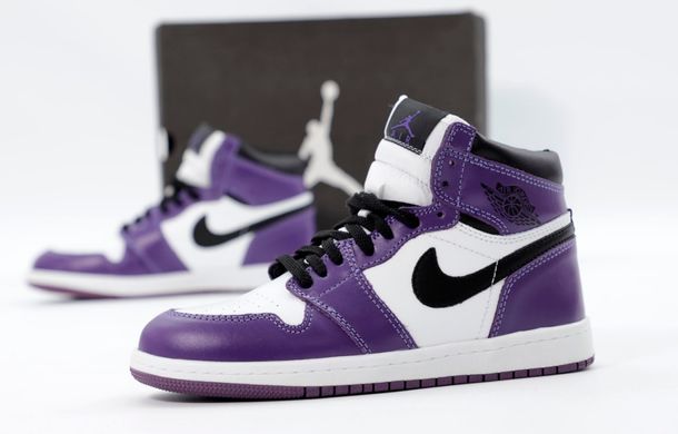 Кросівки Jordan 1 White Violet Fur, 37
