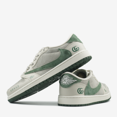 Кросівки Jorgan 1 Low x Travis Scott x Gucci Green Beige, 38