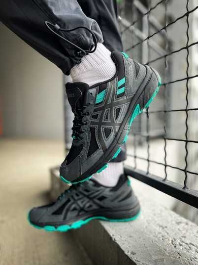 Кроссовки Asics Gel-Venture 6 Black Green Купить (Доставка 1-3 Дня)