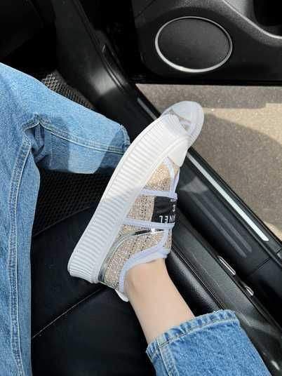 Кросівки Chanel Low Platform Beige White Купити (Доставка 1-3 Дні)