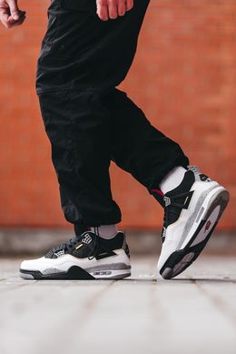 Кроссовки Nike Air Jordan 4 Retro x Union LA Black White, 42