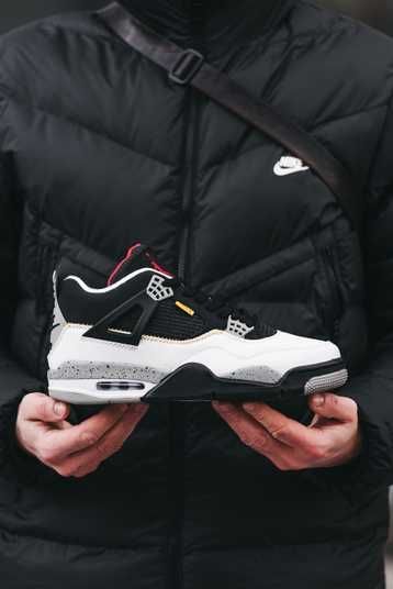 Кроссовки Nike Air Jordan 4 Retro x Union LA Black White Купить