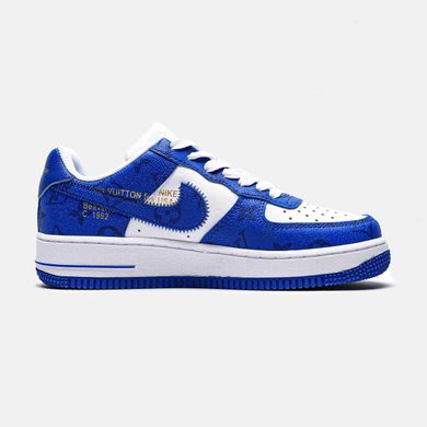 Кросівки Nike Air Force 1 Low By Virgil Abloh White Royal x Louis Vuitton, 36