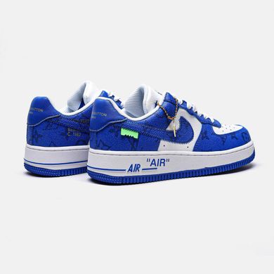 Кроссовки Nike Air Force 1 Low By Virgil Abloh White Royal x Louis Vuitton