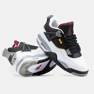 Кроссовки Nike Air Jordan 4 Retro x Union LA Black White, 42