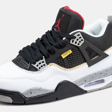 Кросівки Nike Air Jordan 4 Retro x Union LA Black White, 42