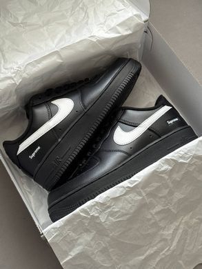 Кросівки Nike Air Force 1 Low x Supreme 2025 Black White, 36