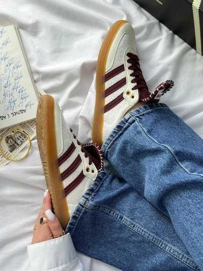 Кросівки Adidas Samba c Wales Bonner White Bordo Купити (Доставка