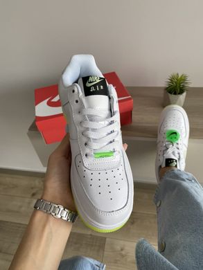 Кросівки Nike Air Force White Neon Green, 38