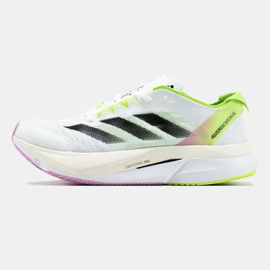 Кроссовки Adidas Adizero Boston 12 White Black Green Pink