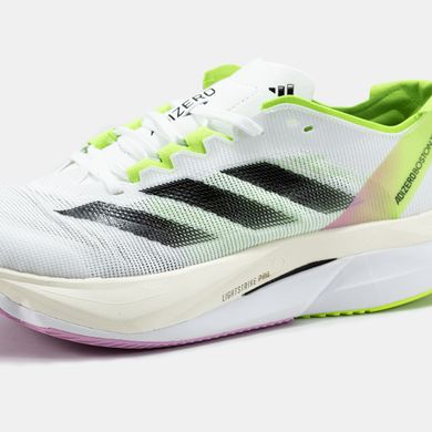 Кроссовки Adidas Adizero Boston 12 White Black Green Pink