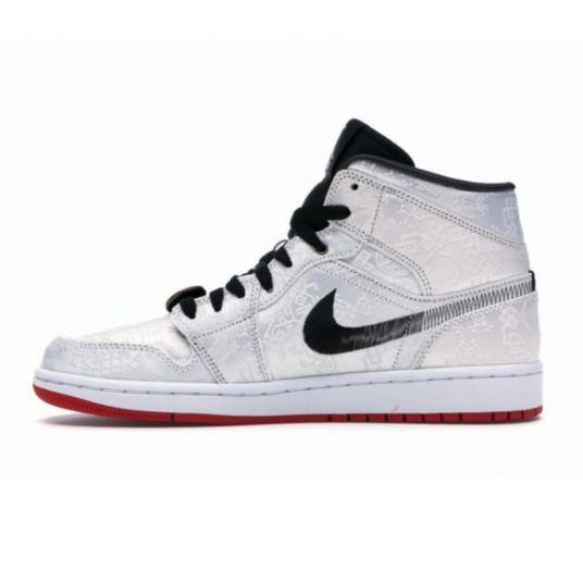 Кроссовки Air Jordan 1 Mid SE Fearless Edison Chen CLOT Купить