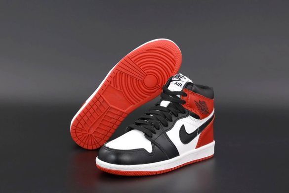 Кроссовки Jordan 1 Red White Black FUR, 37
