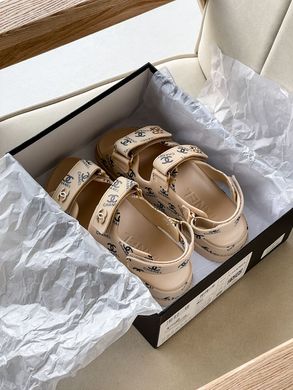 Сандалі Chanel "Dad" sandals Beige Logo, 39