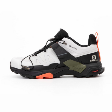 Кроссовки Salomon X Ultra 4 Gore-Tex Grey Black Khaki Grey Orange White, 41