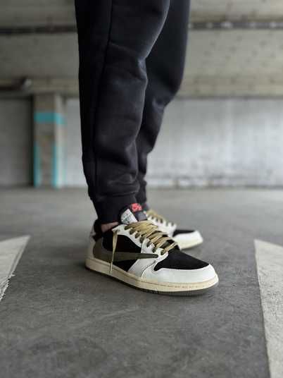 Кроссовки Nike Jordan 1 Retro Low OG SP Travis Scott Olive Купить