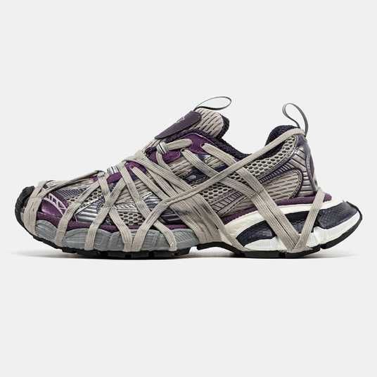 Кросівки Balenciaga 3XL Extreme Lace Grey Purple Купити (Доставка
