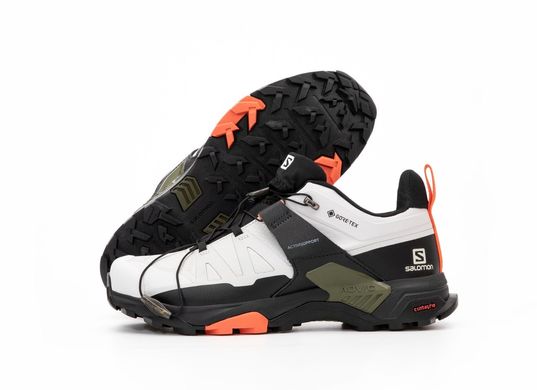 Кроссовки Salomon X Ultra 4 Gore-Tex Grey Black Khaki Grey Orange White