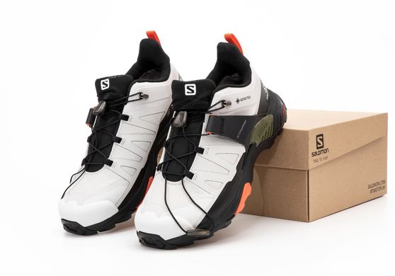 Кросівки Salomon X Ultra 4 Gore-Tex Grey Black Khaki Grey Orange White, 41