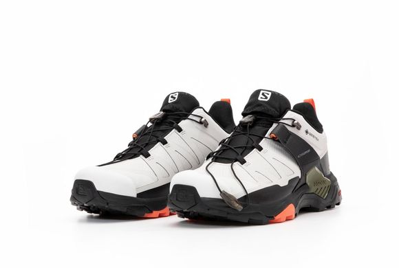 Кроссовки Salomon X Ultra 4 Gore-Tex Grey Black Khaki Grey Orange White