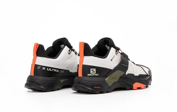 Кросівки Salomon X Ultra 4 Gore-Tex Grey Black Khaki Grey Orange White, 41