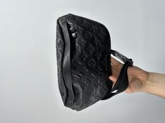 Поясна сумка Louis Vuitton Bumbag Black Embossing Leather, 30x16x7
