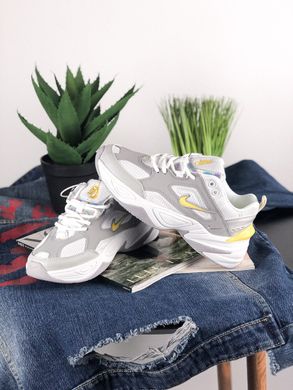 Кросівки Nike M2k Tekno Grey Dynamic Yellow White