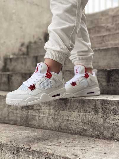 Кроссовки Nike Jordan 4 Retro Metallic Red Купить (Доставка 1-3 Дня)