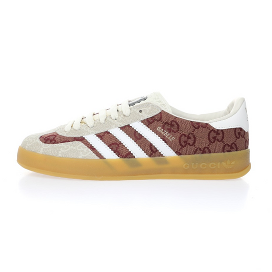 Кроссовки Adidas Gazelle x Gucci Beige Brown Купить (Доставка 1-3 Дня)