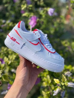 Кросівки Nike Air Force Shadow White (Red)