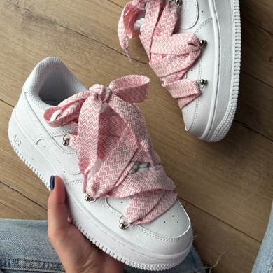 Кросівки Nike Air Force 1 Low Custom Lanvin Laces Pink, 36