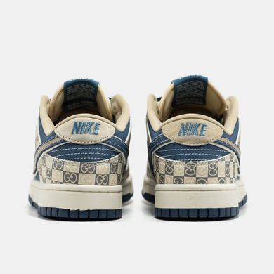 Кроссовки Nike SB Dunk Low x Gucci Beige Blue, 42