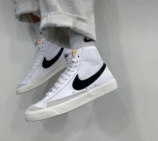 Кроссовки Nike BLazer Mid Vintage Black/White 77 Купить (Доставка