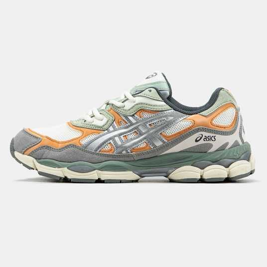 Кроссовки Asics Gel-NYC White Orange Green Grey Купить (Доставка 1