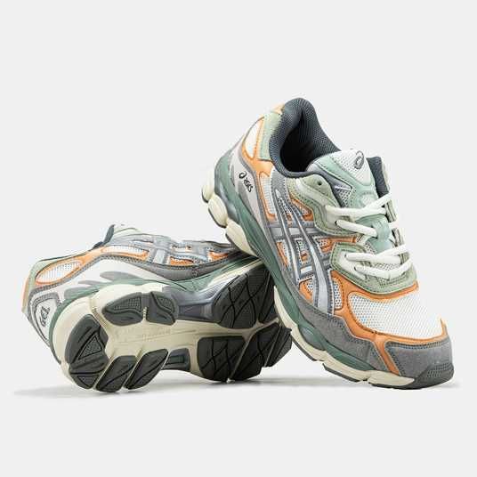Кроссовки Asics Gel-NYC White Orange Green Grey Купить (Доставка 1