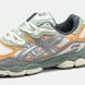 Кроссовки Asics Gel-NYC White Orange Green Grey, 40