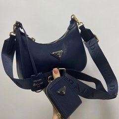 Сумка Prada Re-Edition 2005 Blue Saffiano Leather Bag, 28x16x7