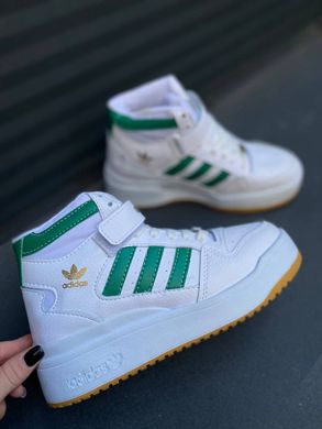 Кроссовки Adidas Forum 84 High White Green, 37