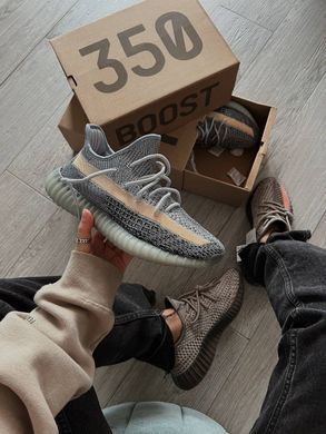 Кроссовки Adidas Yeezy Boost 350 V2 Ash Blue премиум, 36