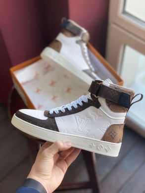 LV Sneakers Hight Brown White (Реплика ААА+), 37