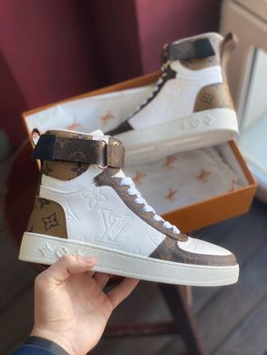 LV Sneakers Hight Brown White (Реплика ААА+), 37