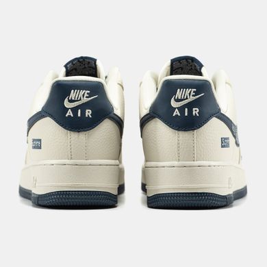 Кроссовки Nike Air Force 1 x Supreme Beige Blue, 40