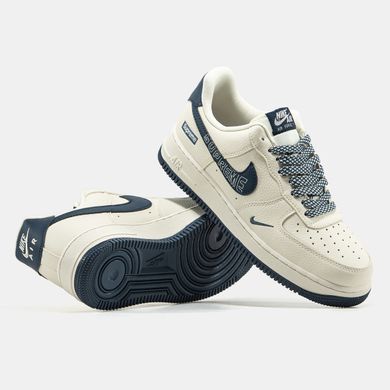 Кроссовки Nike Air Force 1 x Supreme Beige Blue, 40
